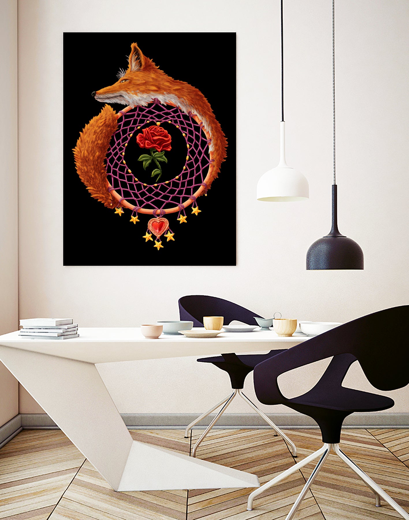 The Little Prince Dreamcatcher by Diogo Veríssimo on GIANT ART - orange digital painting
