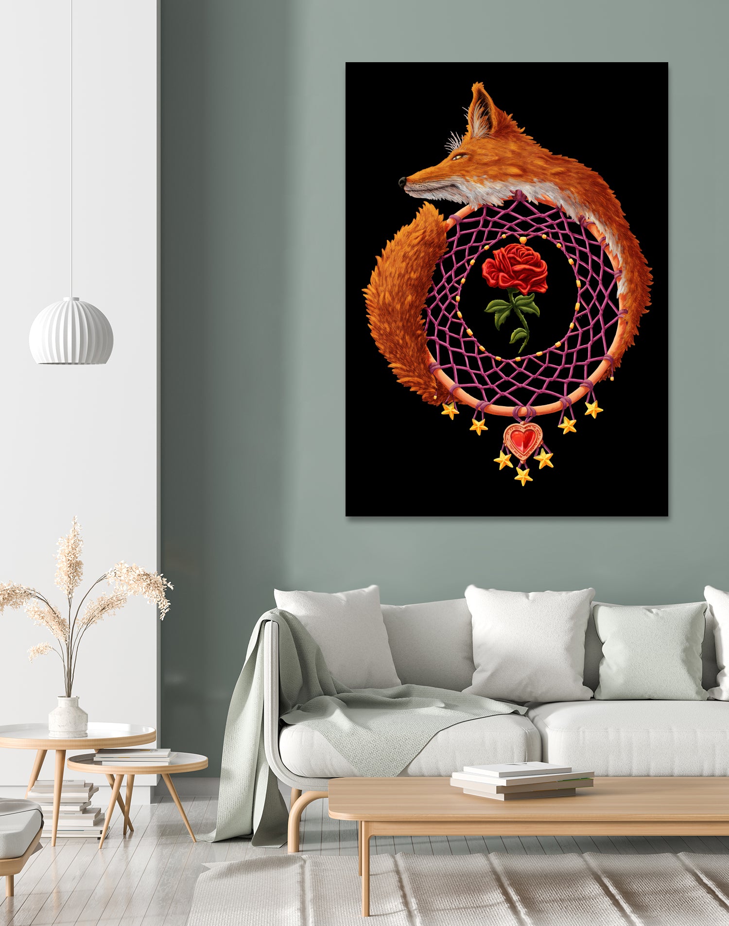 The Little Prince Dreamcatcher by Diogo Veríssimo on GIANT ART - orange digital painting