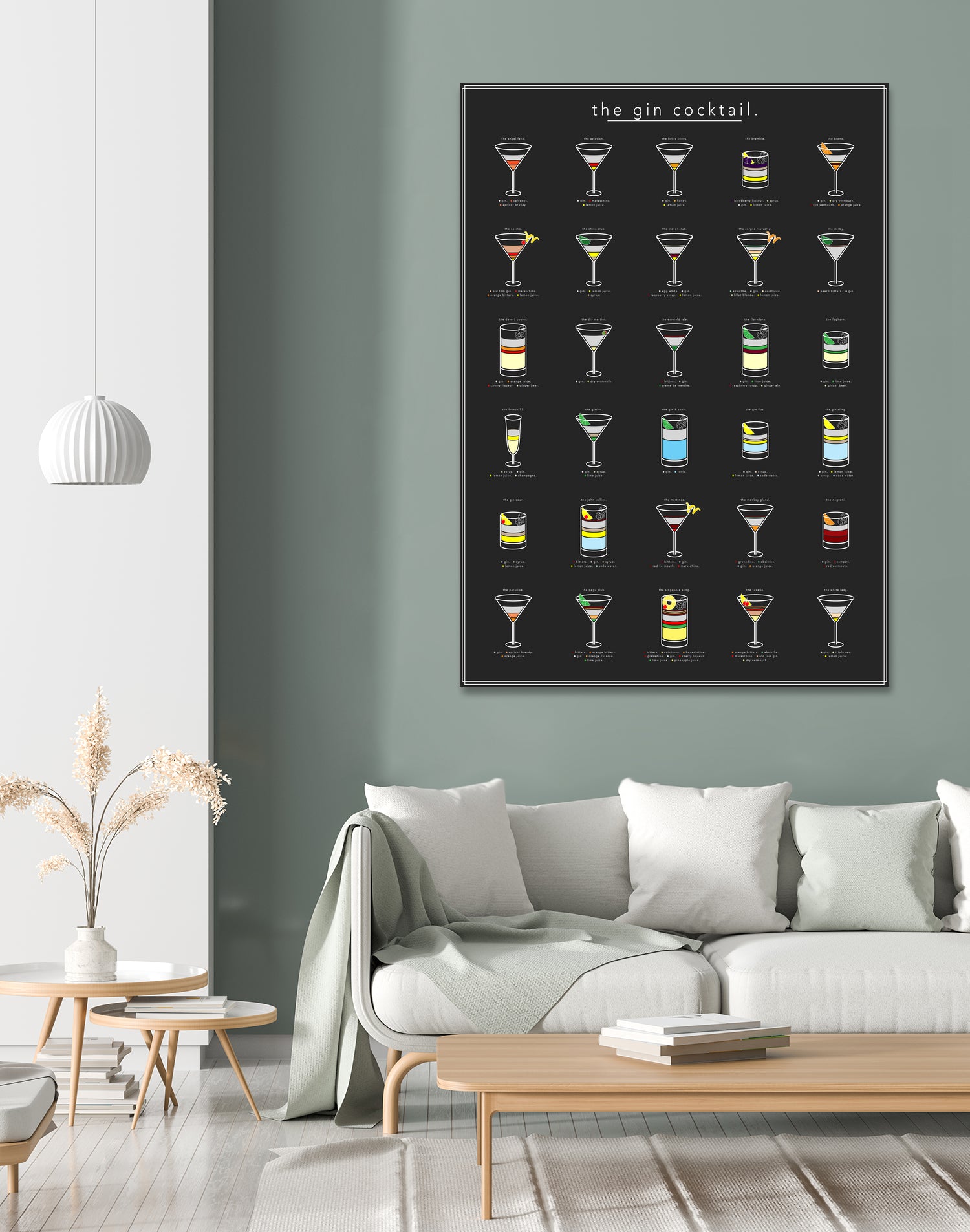 The Gin Cocktail by Finlay McNevin on GIANT ART - black typography