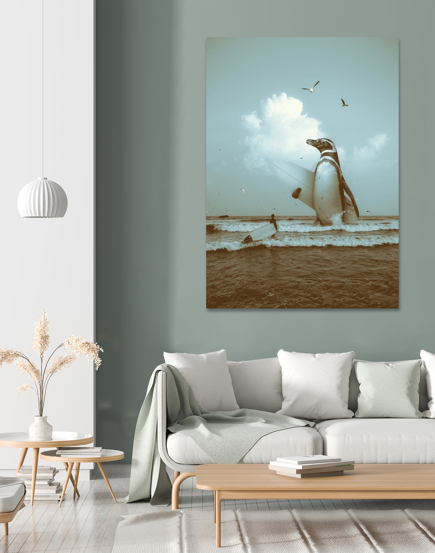 surf's up II by Soaring Anchor on GIANT ART - gray photo manipulation