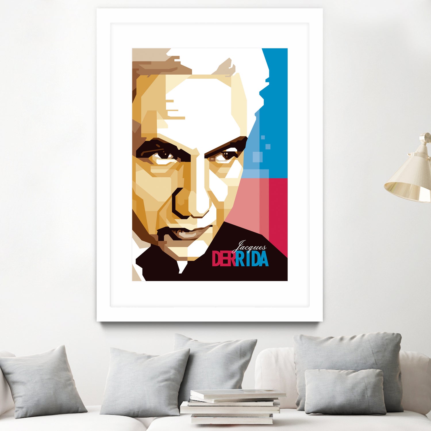 Jacques Derrida by Ahmad Taufiq on GIANT ART - brown digital drawing