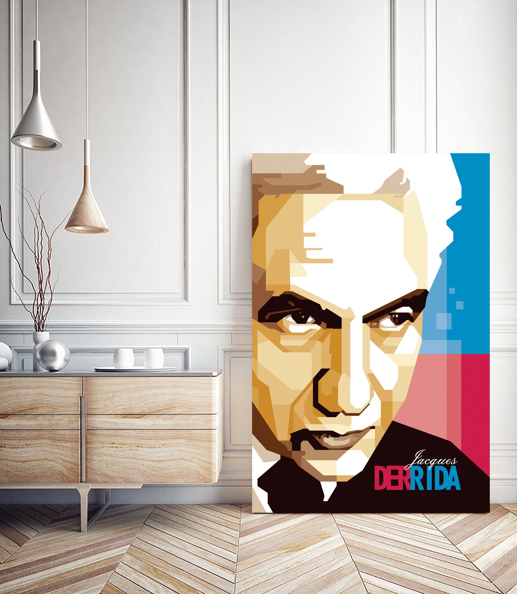 Jacques Derrida by Ahmad Taufiq on GIANT ART - brown digital drawing
