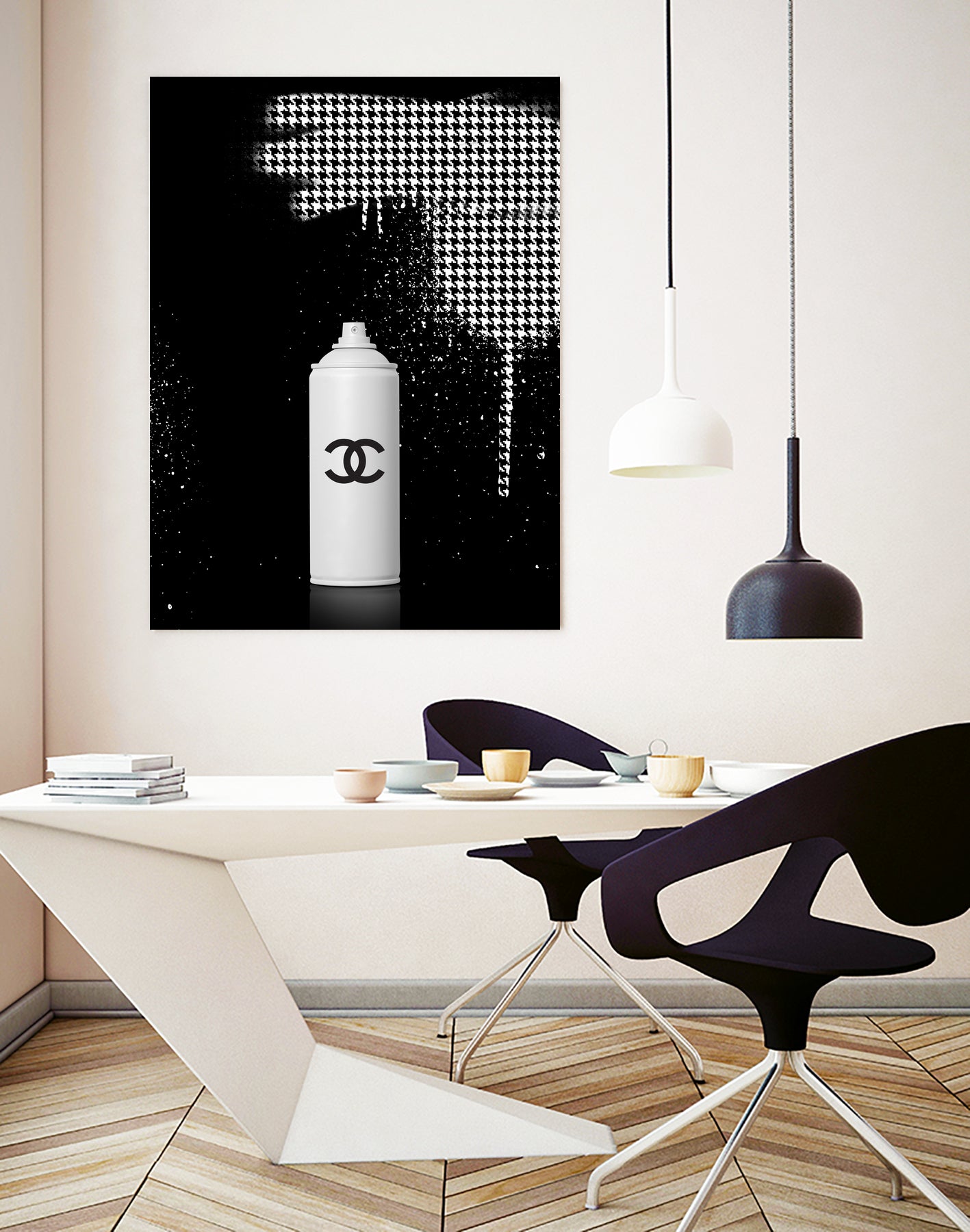 Chanel Spray Paint by Alexandre Venancio on GIANT ART - black digital painting