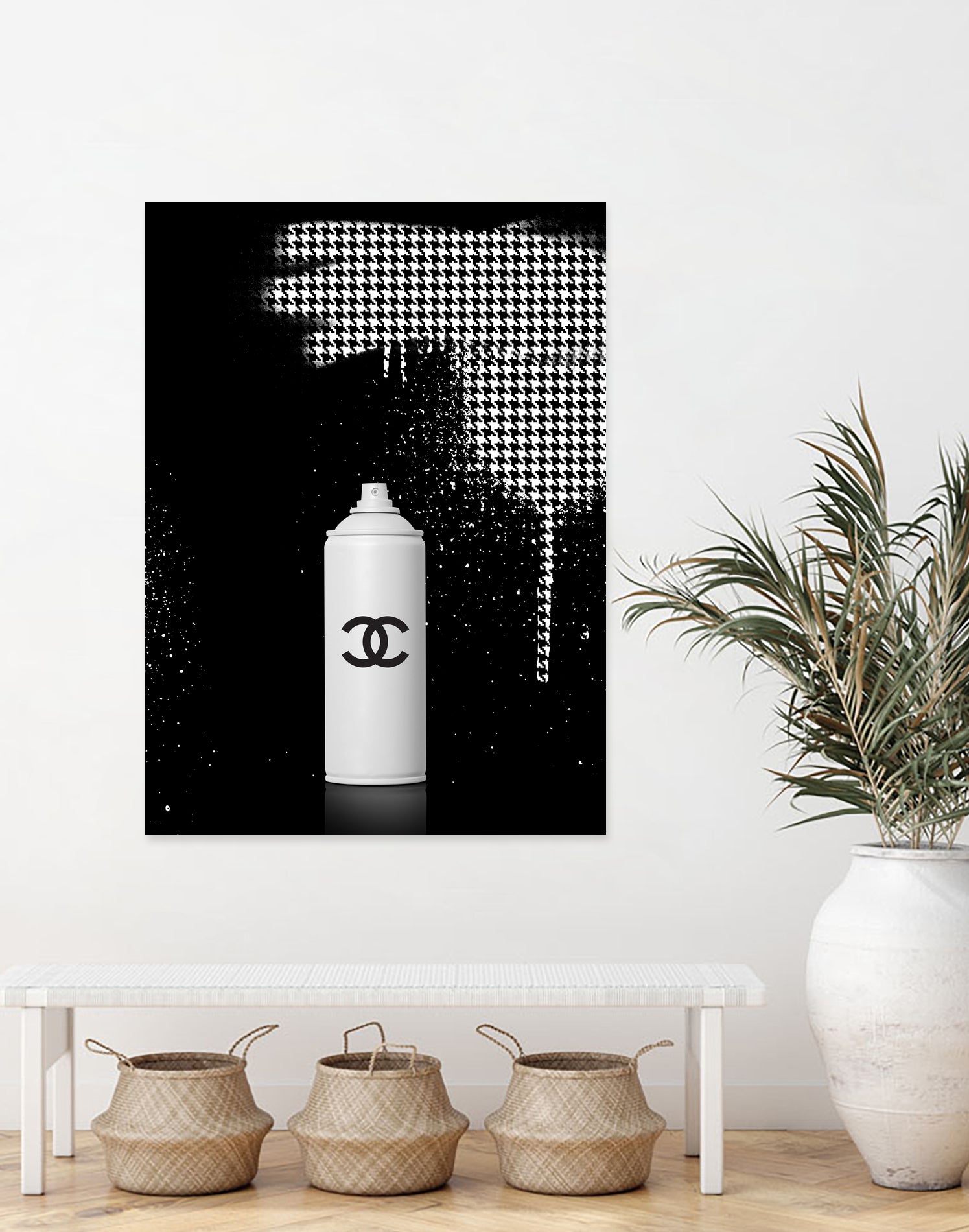 Chanel Spray Paint by Alexandre Venancio on GIANT ART - black digital painting