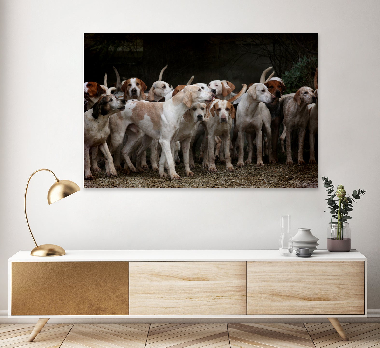 dog herd canine animal pet hounds by Retno Asih Mustakimah on GIANT ART - brown photo manipulation