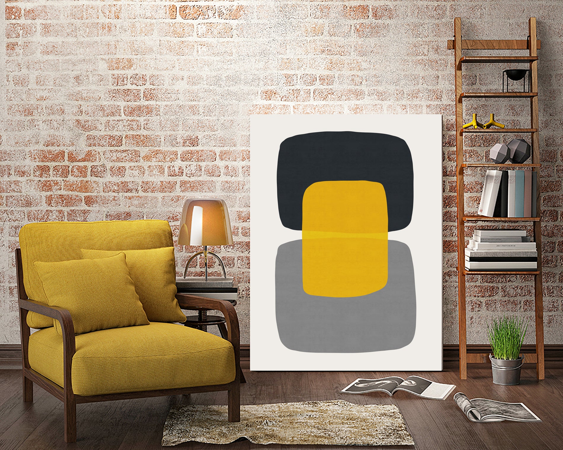 Abstract II by Vitor Costa on GIANT ART - yellow vector illustration