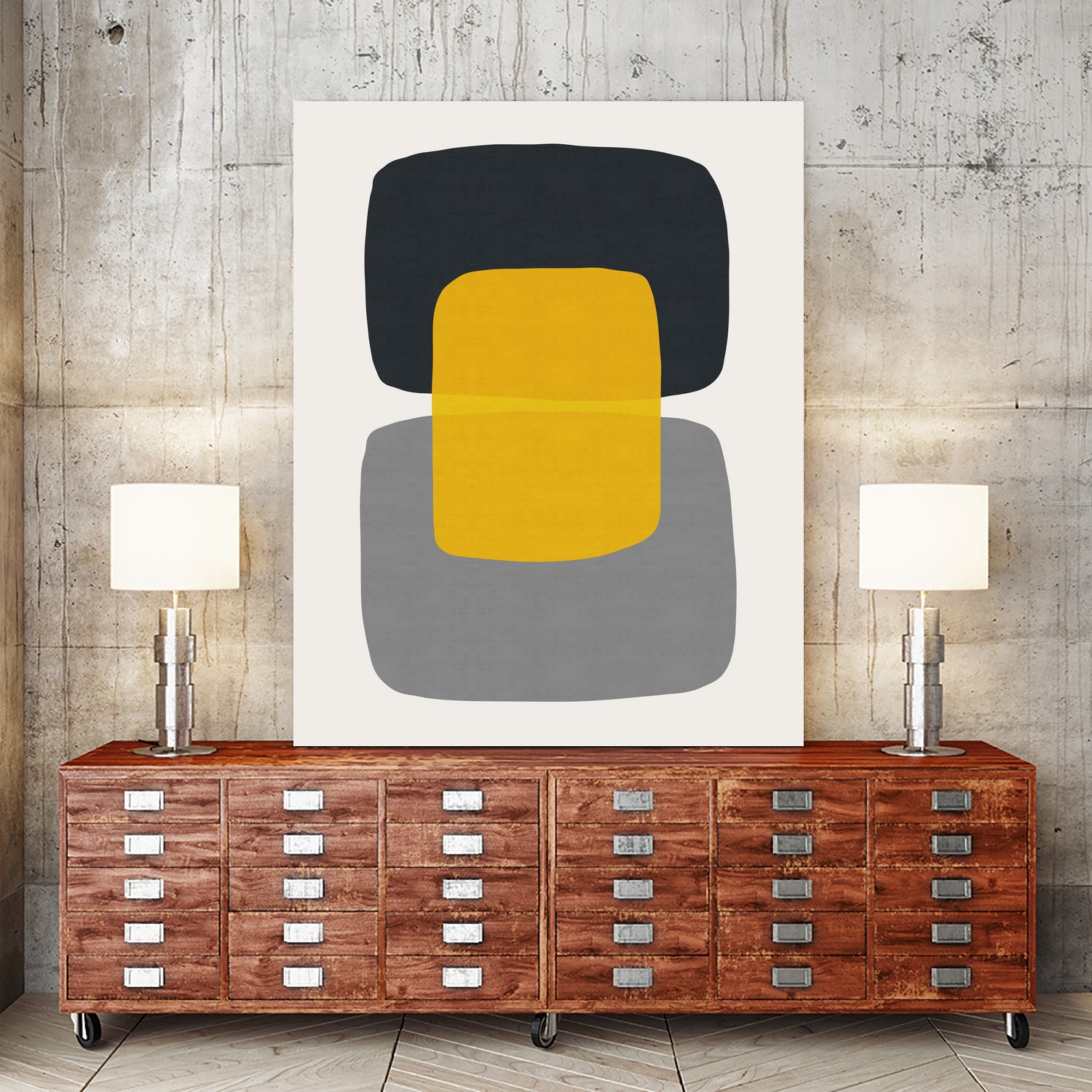 Abstract II by Vitor Costa on GIANT ART - yellow vector illustration