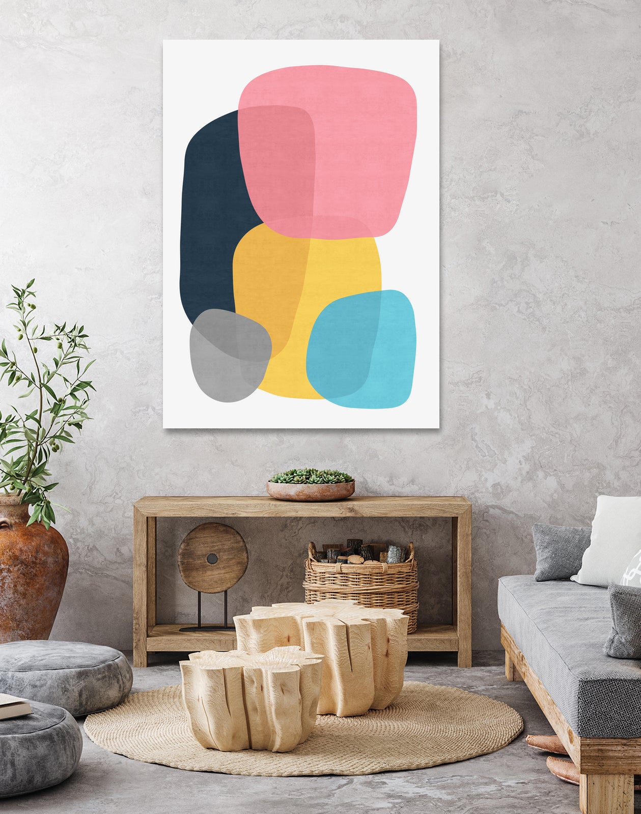 Abstract VII by Vitor Costa on GIANT ART - pink digital painting