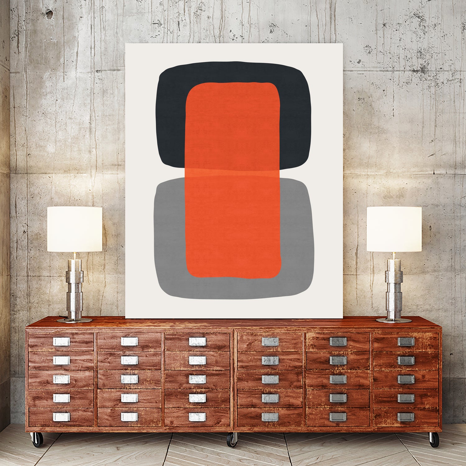 Abstract XXI by Vitor Costa on GIANT ART - red digital painting