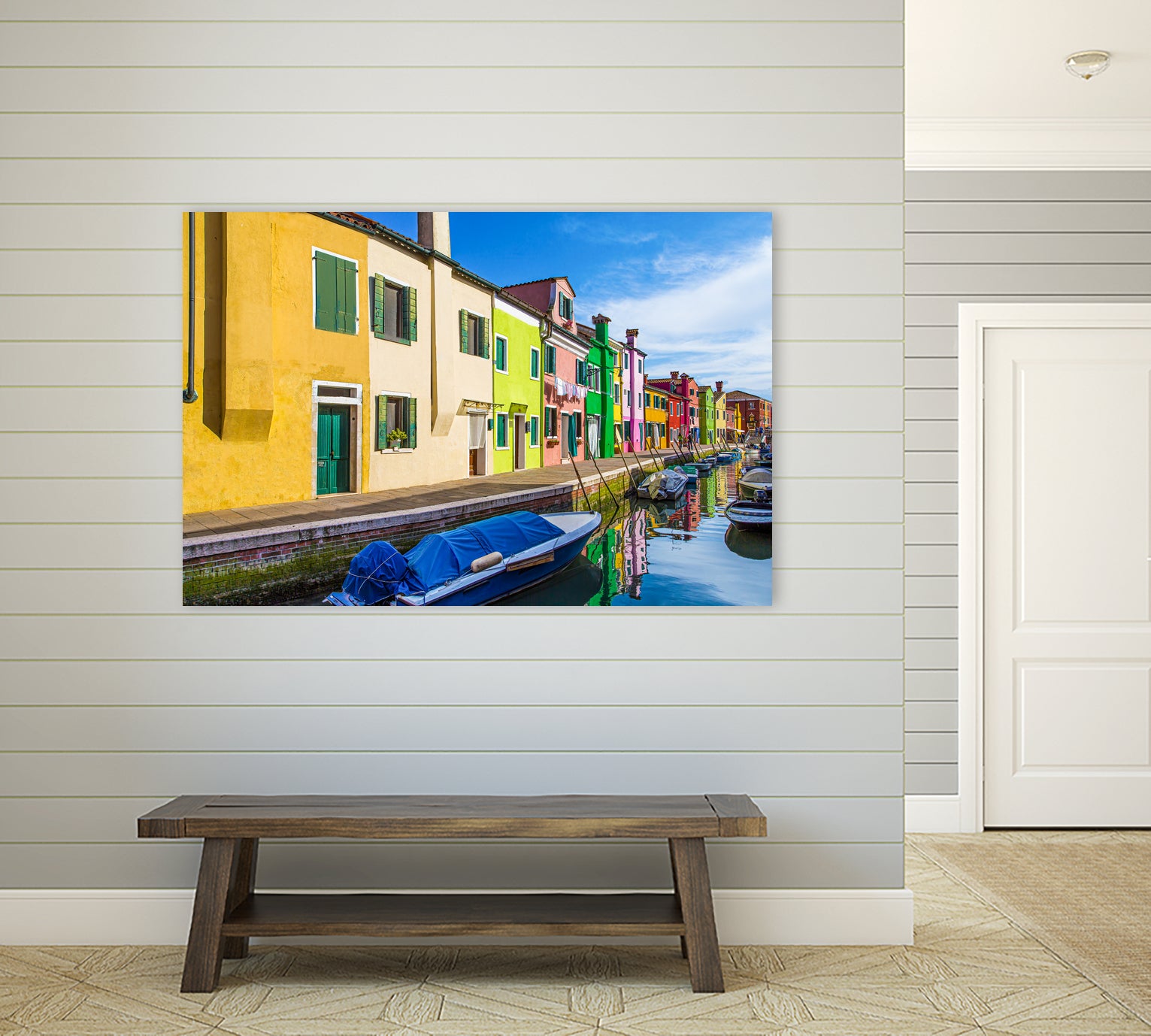 Boats in Burano by Darryl Brooks on GIANT ART - blue photo illustration