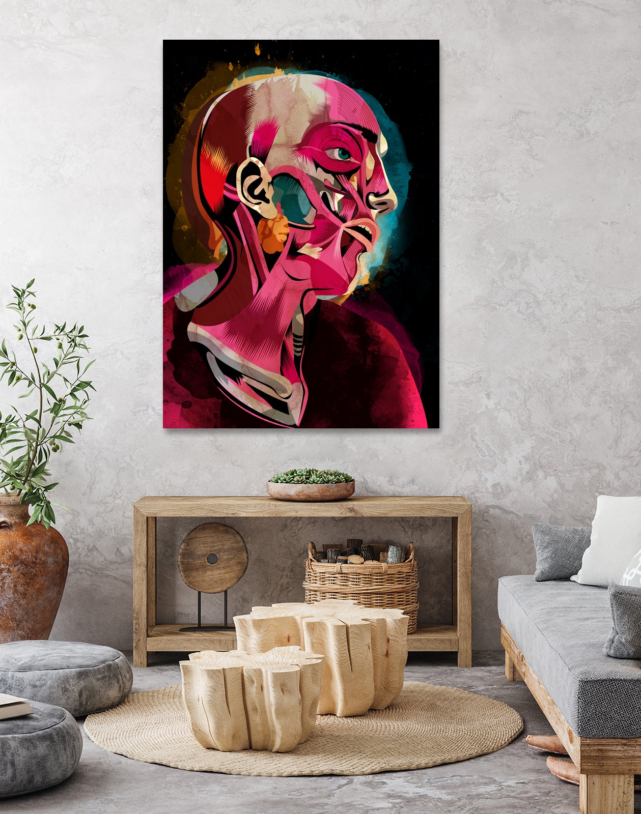 Anatomy 05 by Alvaro Tapia on GIANT ART - pink mixed media