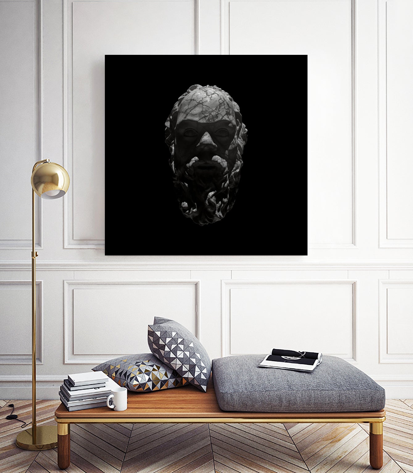 Socrates by Rinat Mirassov on GIANT ART - black 3d art