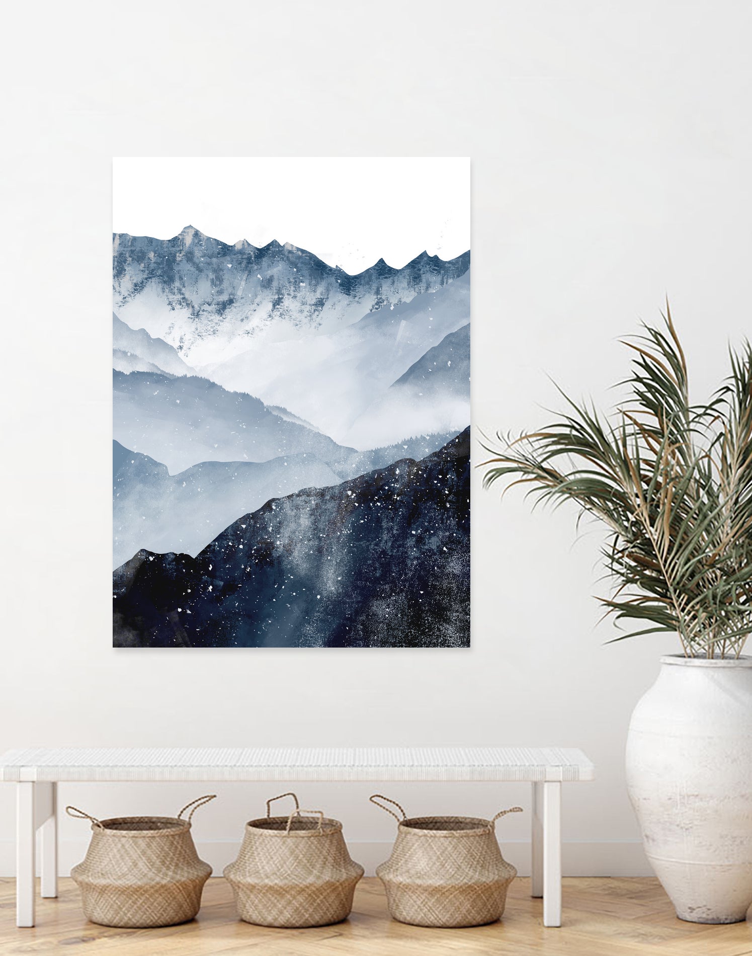 Himalaya by Tomasz Dąbek on GIANT ART - blue digital painting