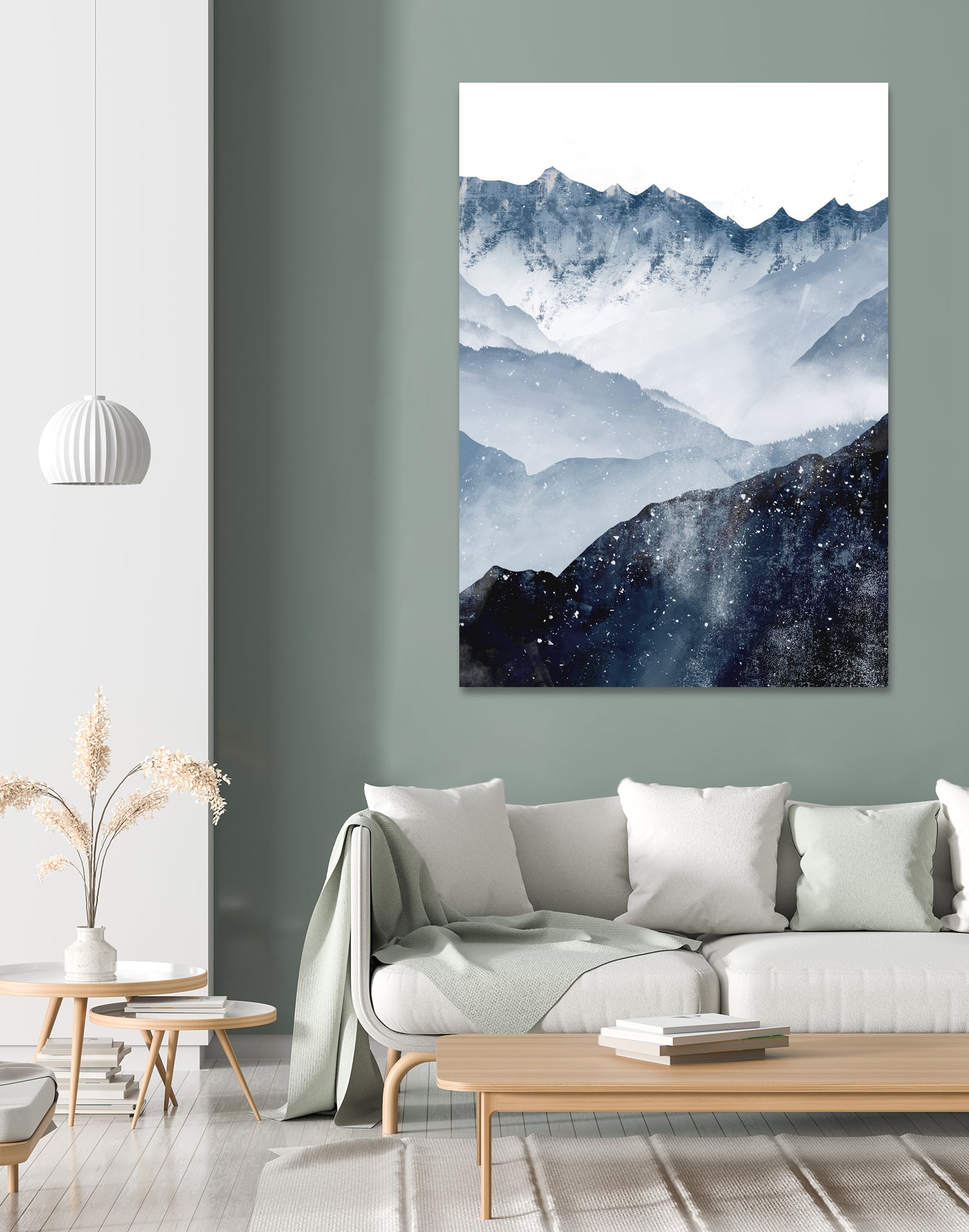 Himalaya by Tomasz Dąbek on GIANT ART - blue digital painting