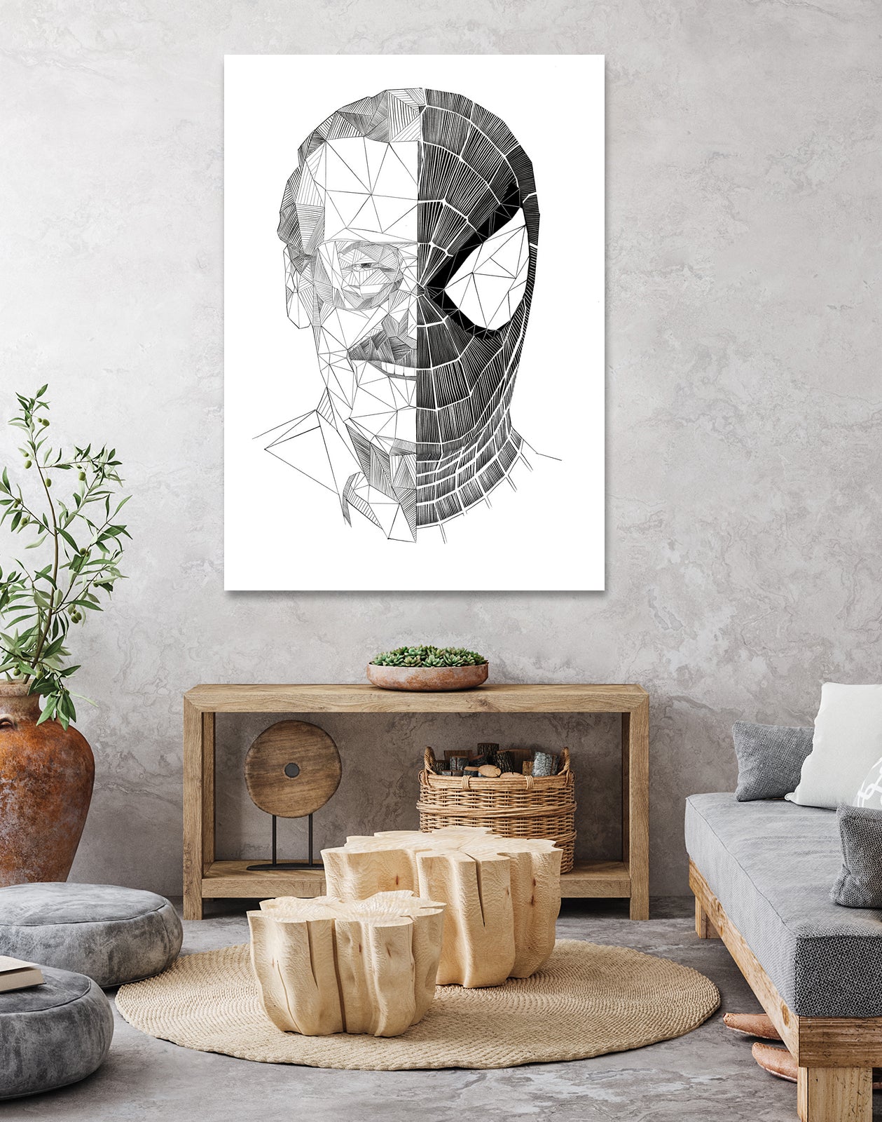 Stan Lee Tribute by Tomasz Dąbek on GIANT ART - black digital drawing