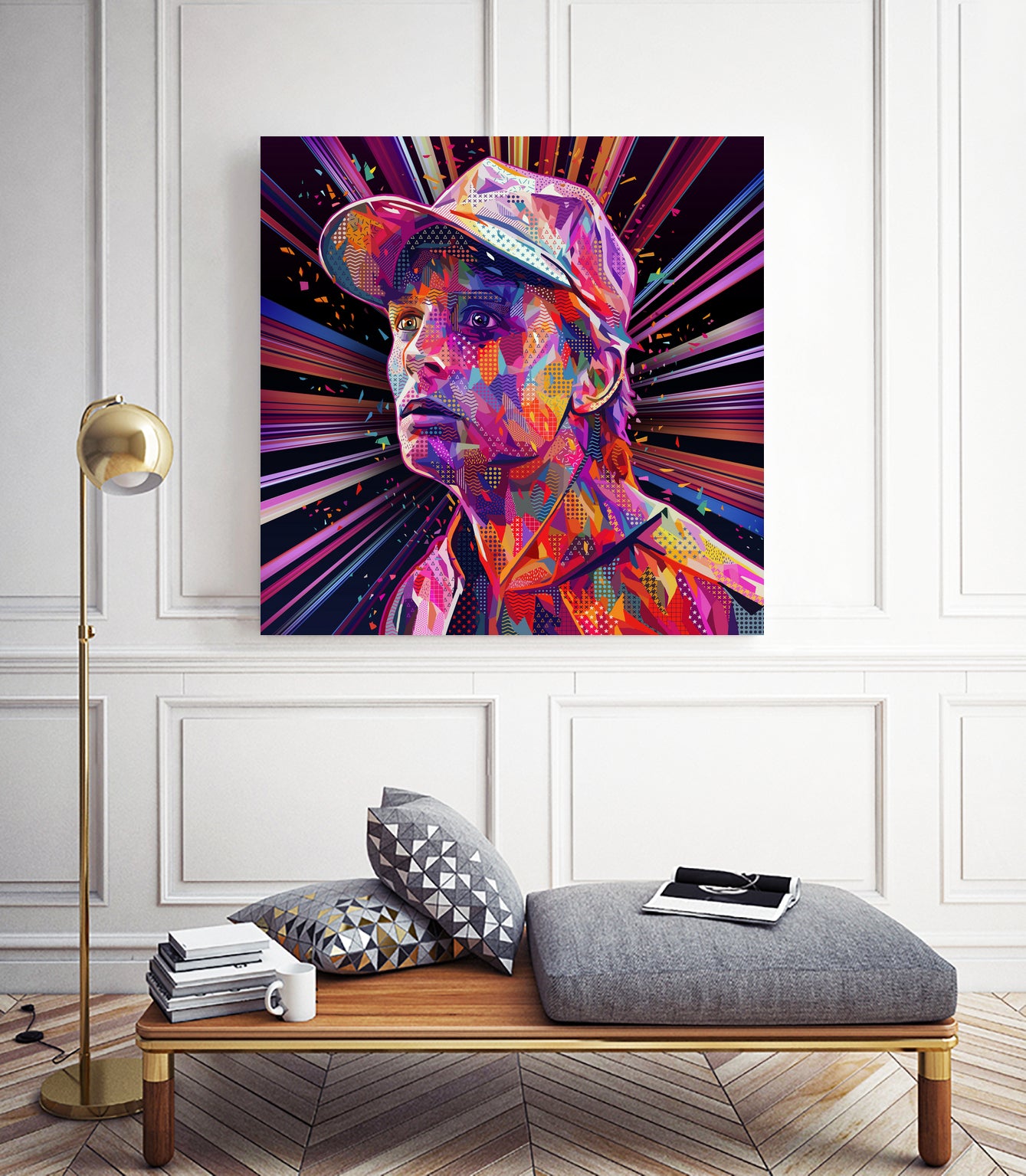 Marty Pop by Alessandro Pautasso on GIANT ART - fuchsia digital painting