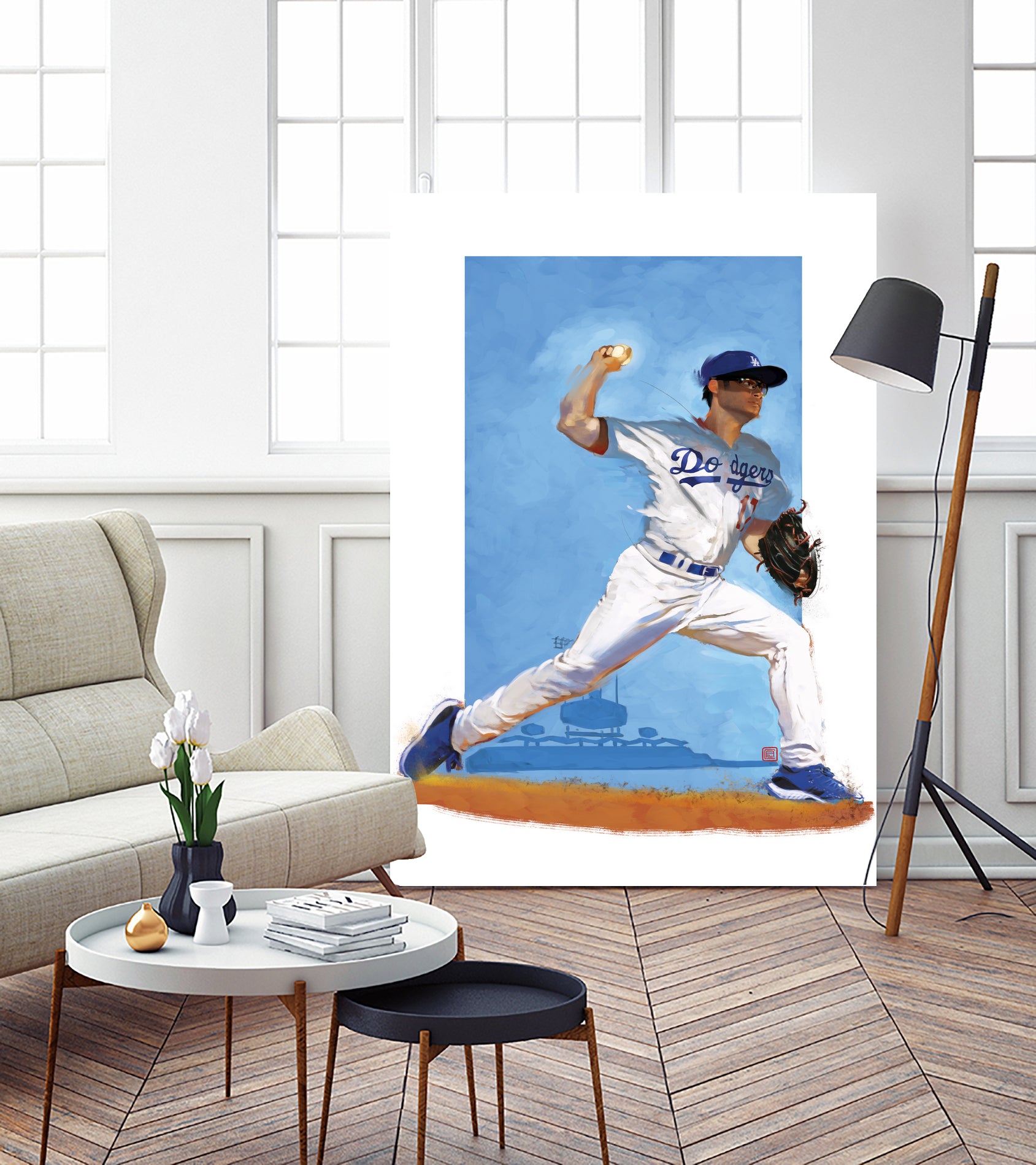 The Pitcher by Claudia Labarca on GIANT ART - blue digital painting