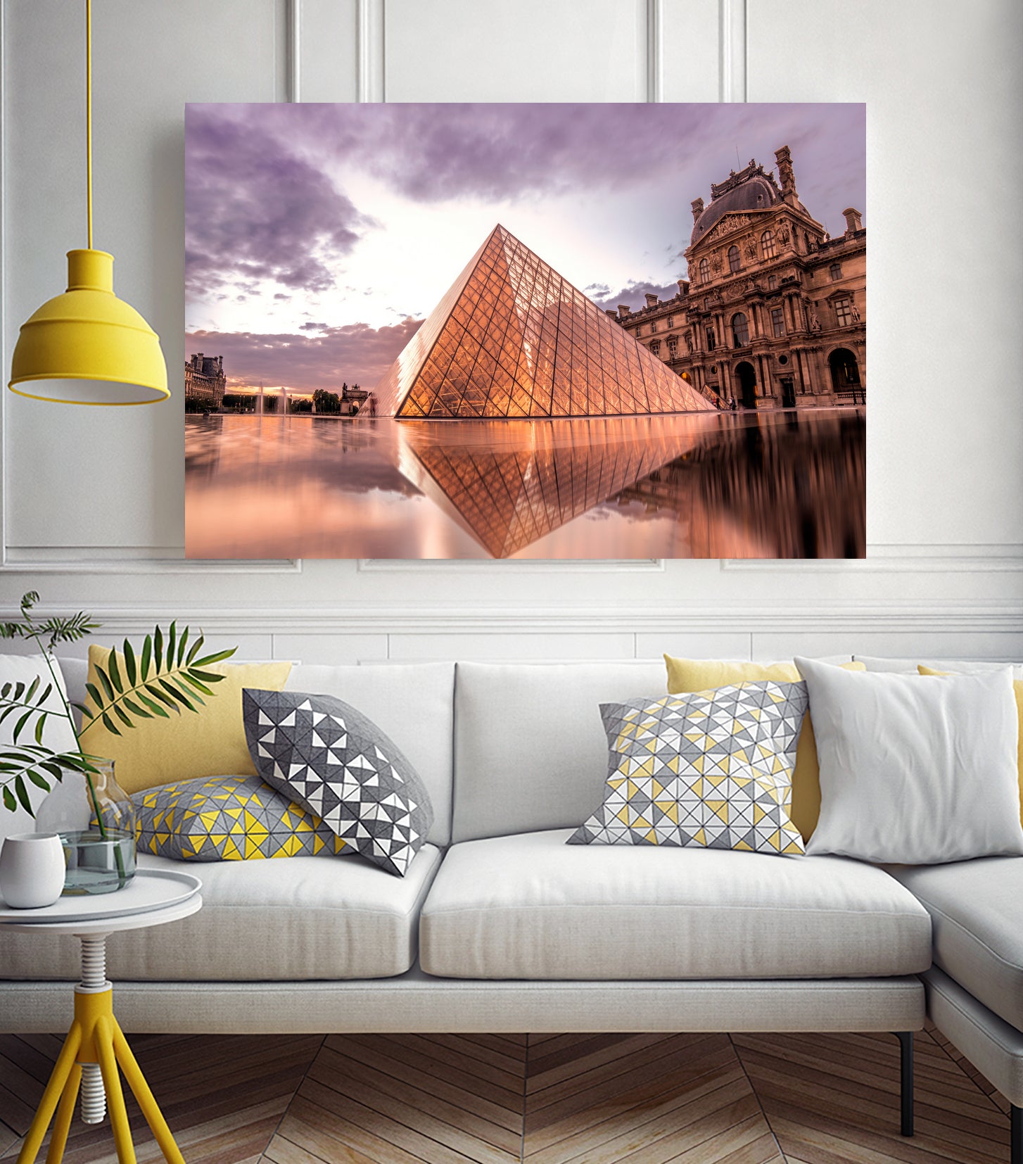 The Louvre by Steven Sandner on GIANT ART - white digital painting