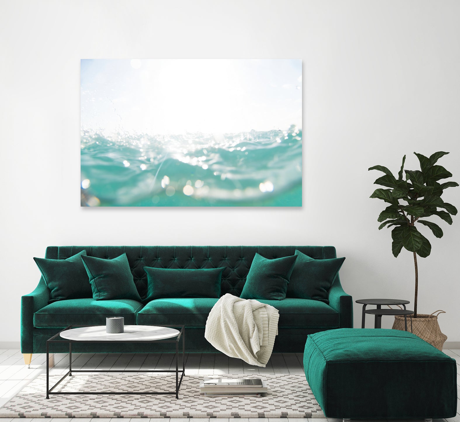 Dreaming in the Caribbean Sea 1 by AnitasBellasArt on GIANT ART - blue coastal