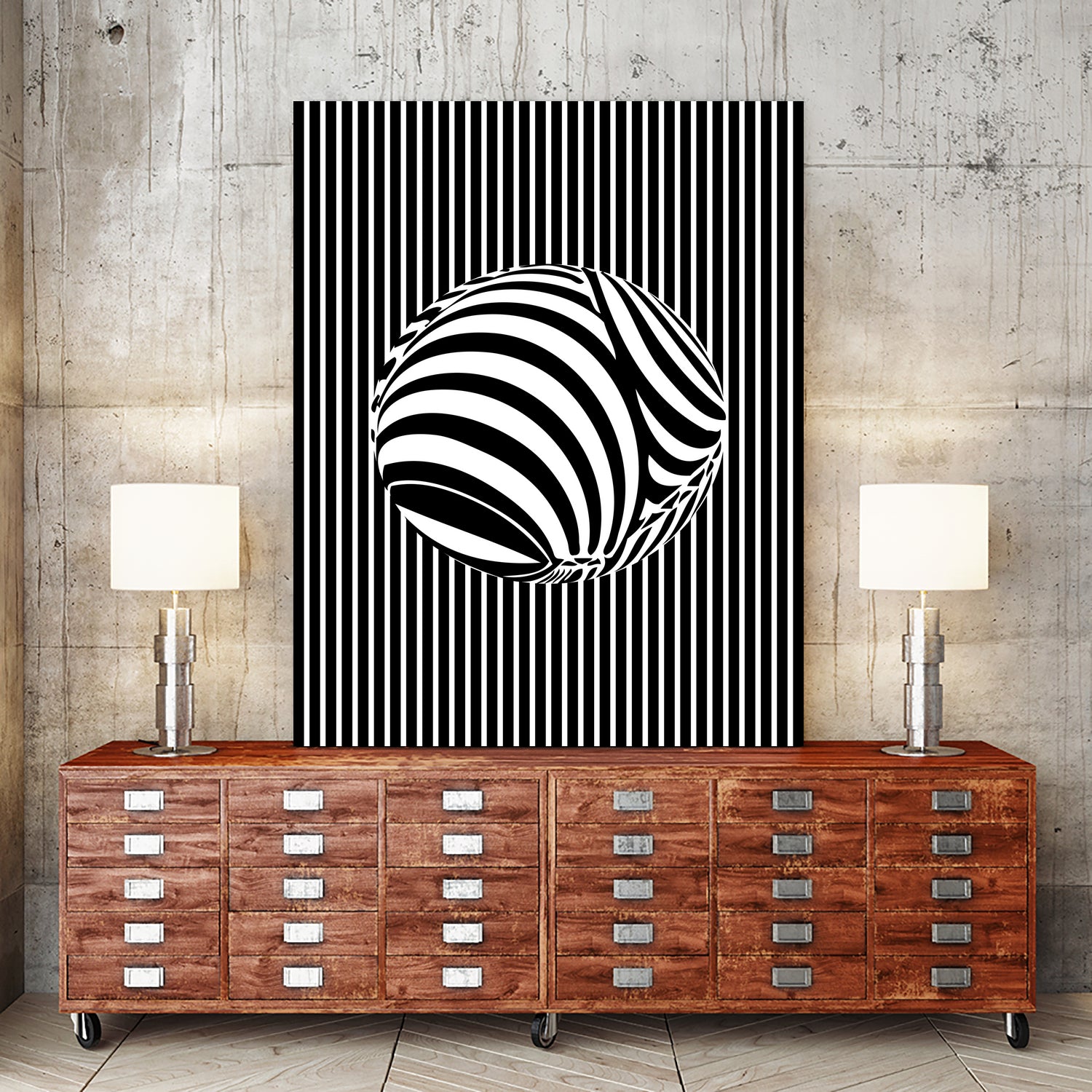 Geometric Refraction by Barrett Biggers on GIANT ART - black vector illustration