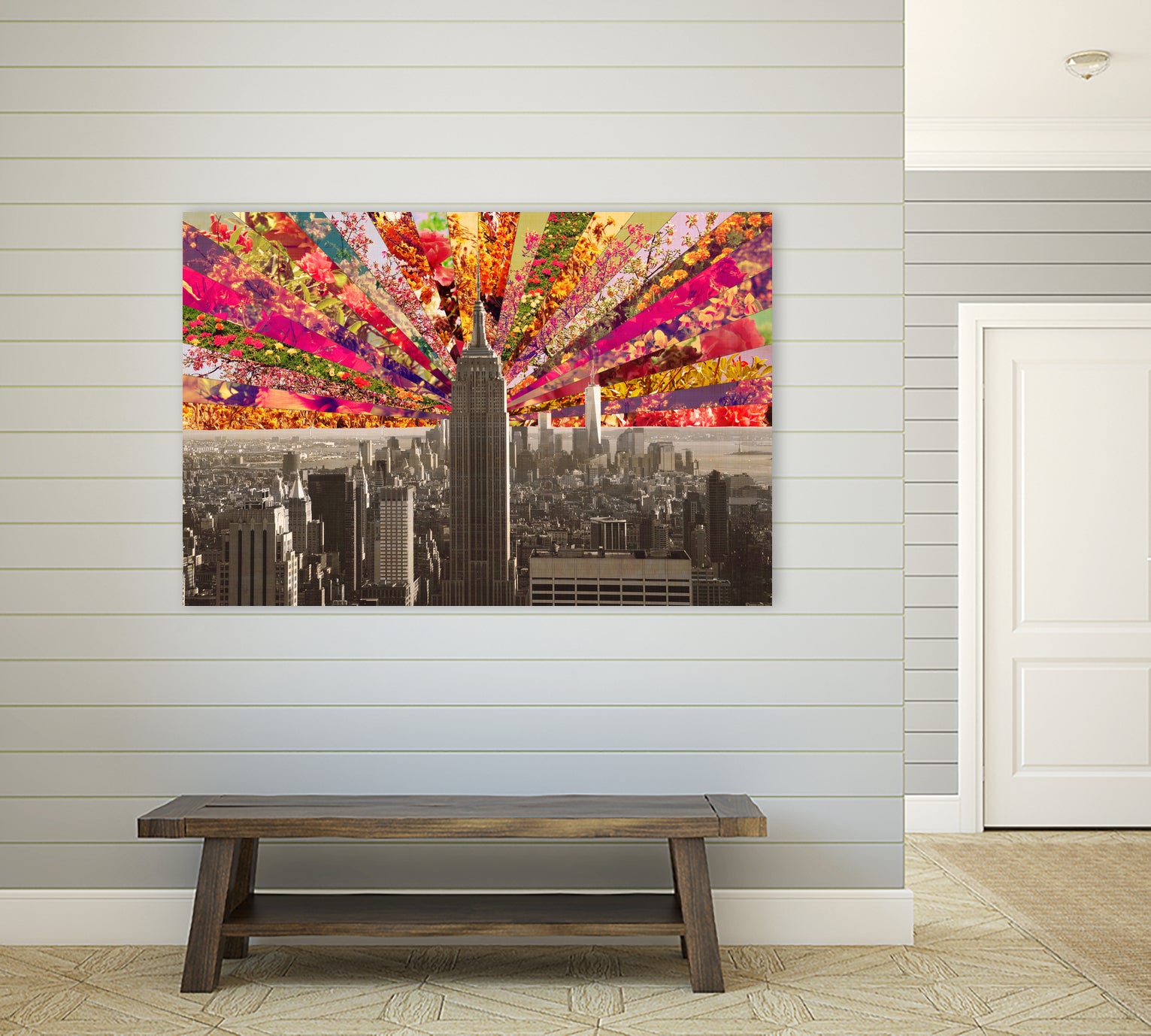 Blooming NY by Bianca Green on GIANT ART - red photo illustration