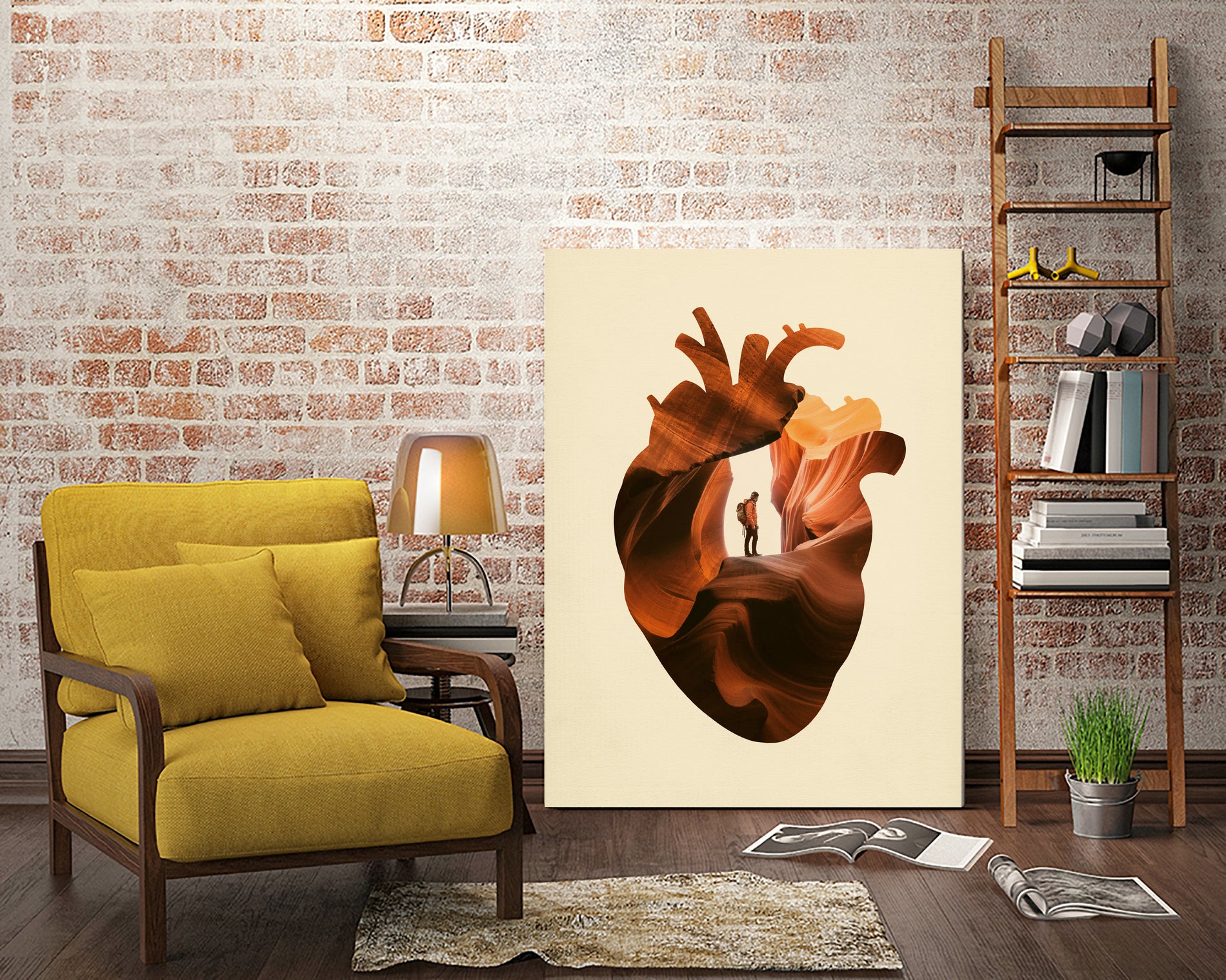 Heart Explorer by Enkel Dika on GIANT ART - orange photo manipulation