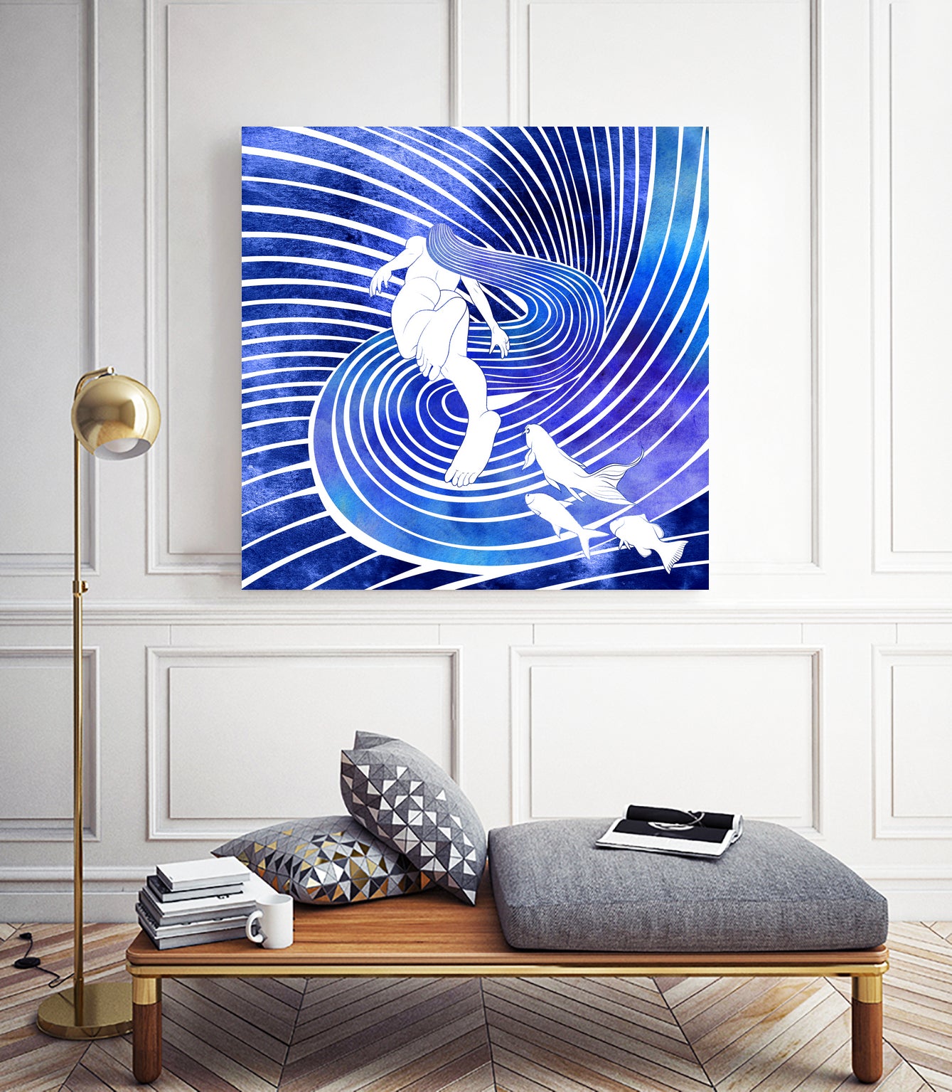 Leagore by Stevyn Llewellyn on GIANT ART - blue digital painting