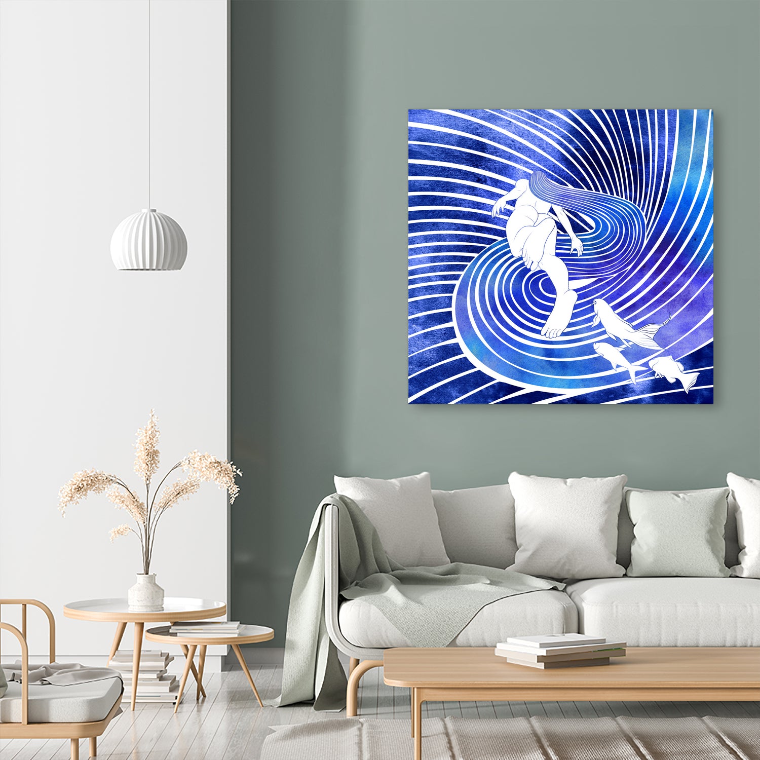 Leagore by Stevyn Llewellyn on GIANT ART - blue digital painting