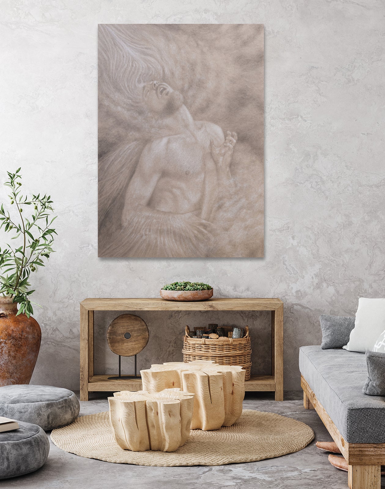 Azoth by Kevin Campeau on GIANT ART - gray mixed media