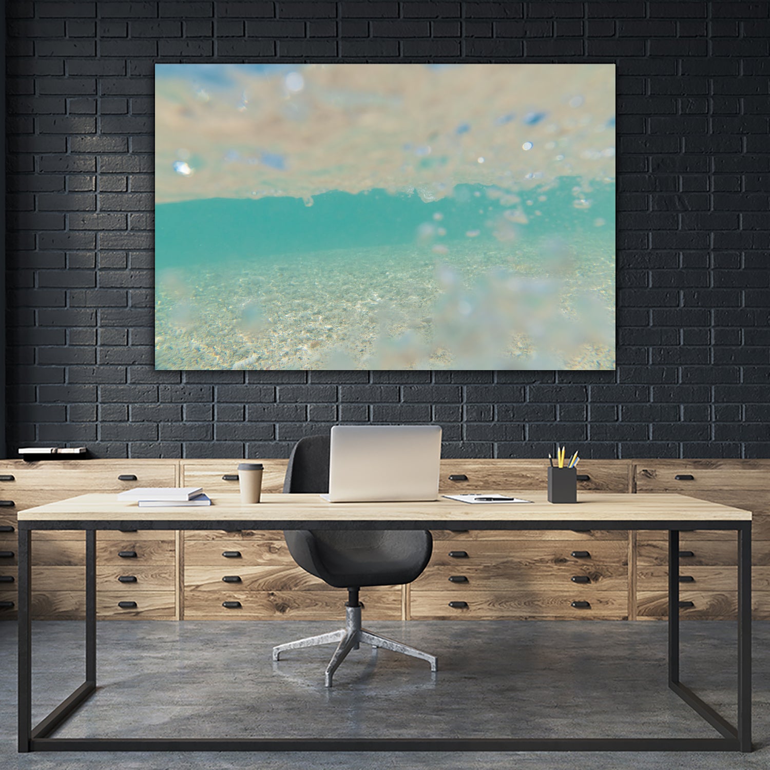 Ocean Mermaid Sea Sparkles Dream 1 by AnitasBellasArt on GIANT ART - blue coastal