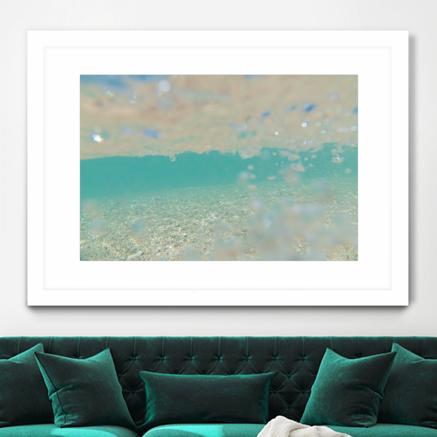 Ocean Mermaid Sea Sparkles Dream 1 by AnitasBellasArt on GIANT ART - blue coastal