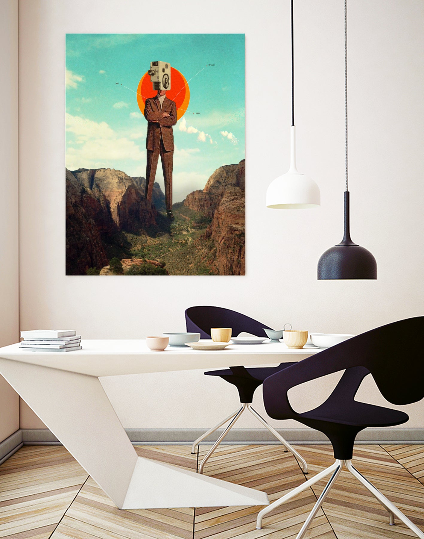 Video404 by Frank Moth on GIANT ART - blue photo manipulation