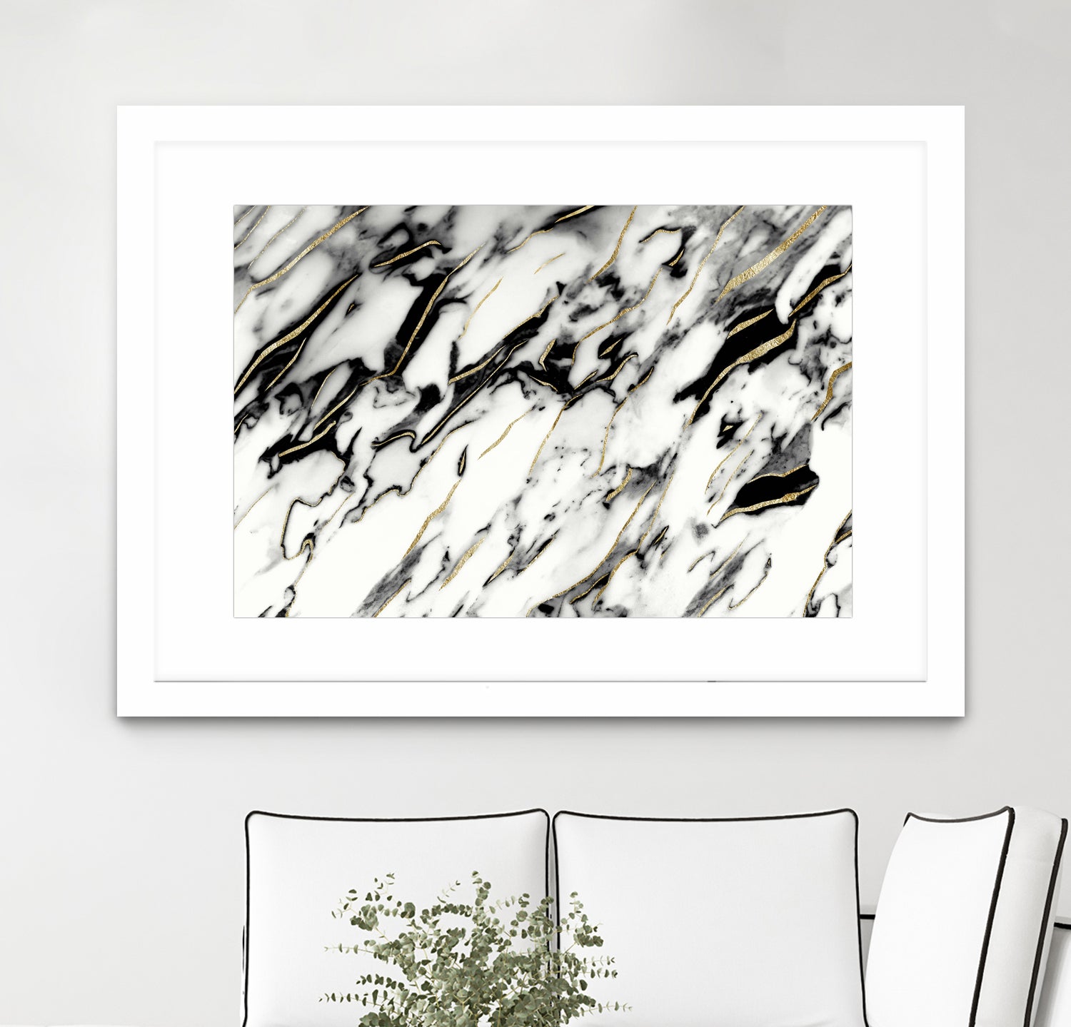 Classic White Marble Gold Foil Glam #1 #marble #decor #art by Anita & Bella Jantz on GIANT ART - white photo illustration