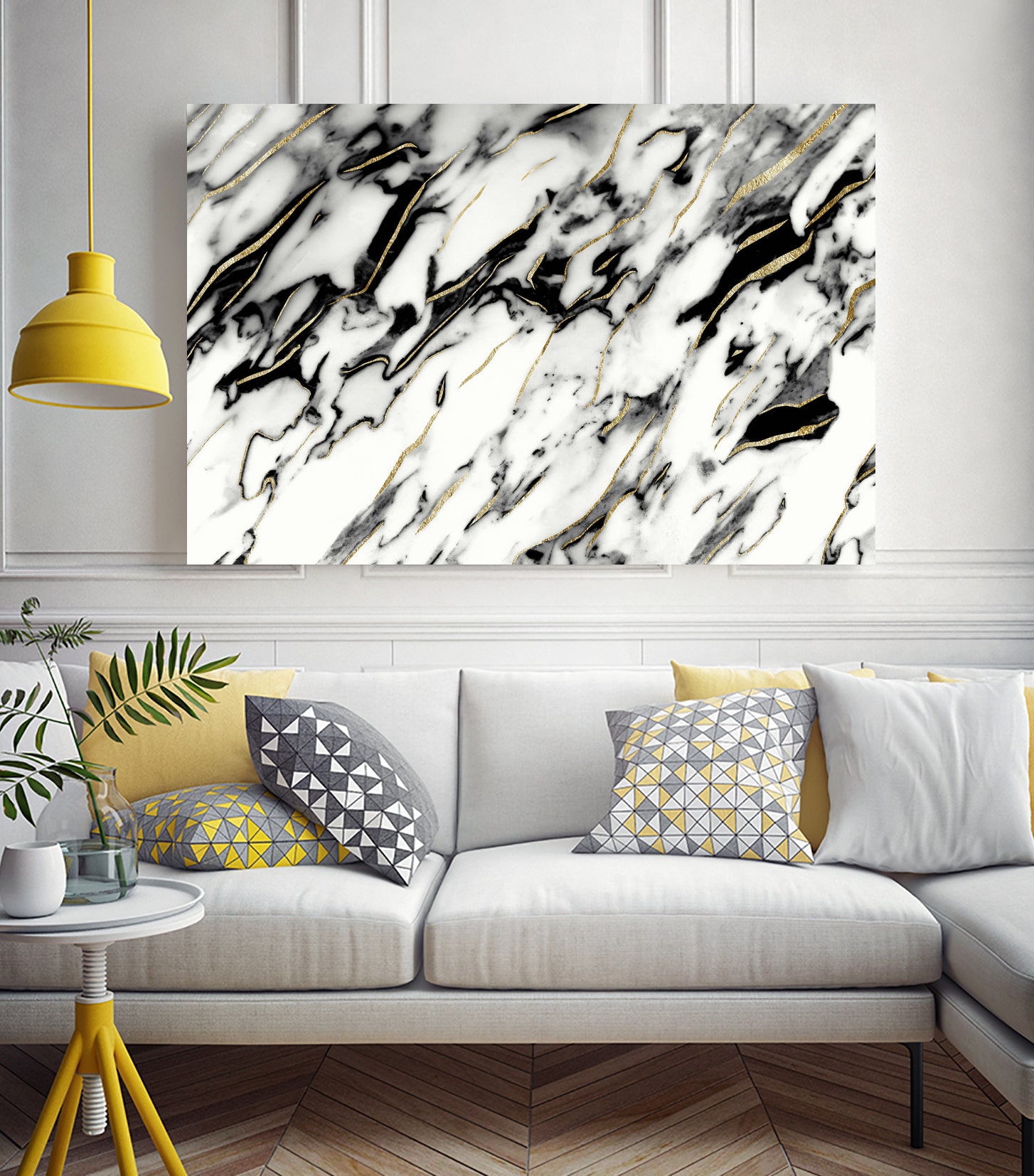 Classic White Marble Gold Foil Glam #1 #marble #decor #art by Anita & Bella Jantz on GIANT ART - white photo illustration