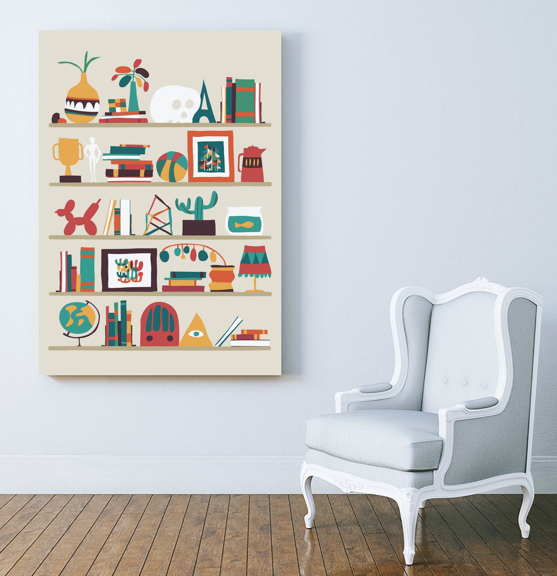 The Shelf by Budi Satria Kompoi on GIANT ART - vector illustration