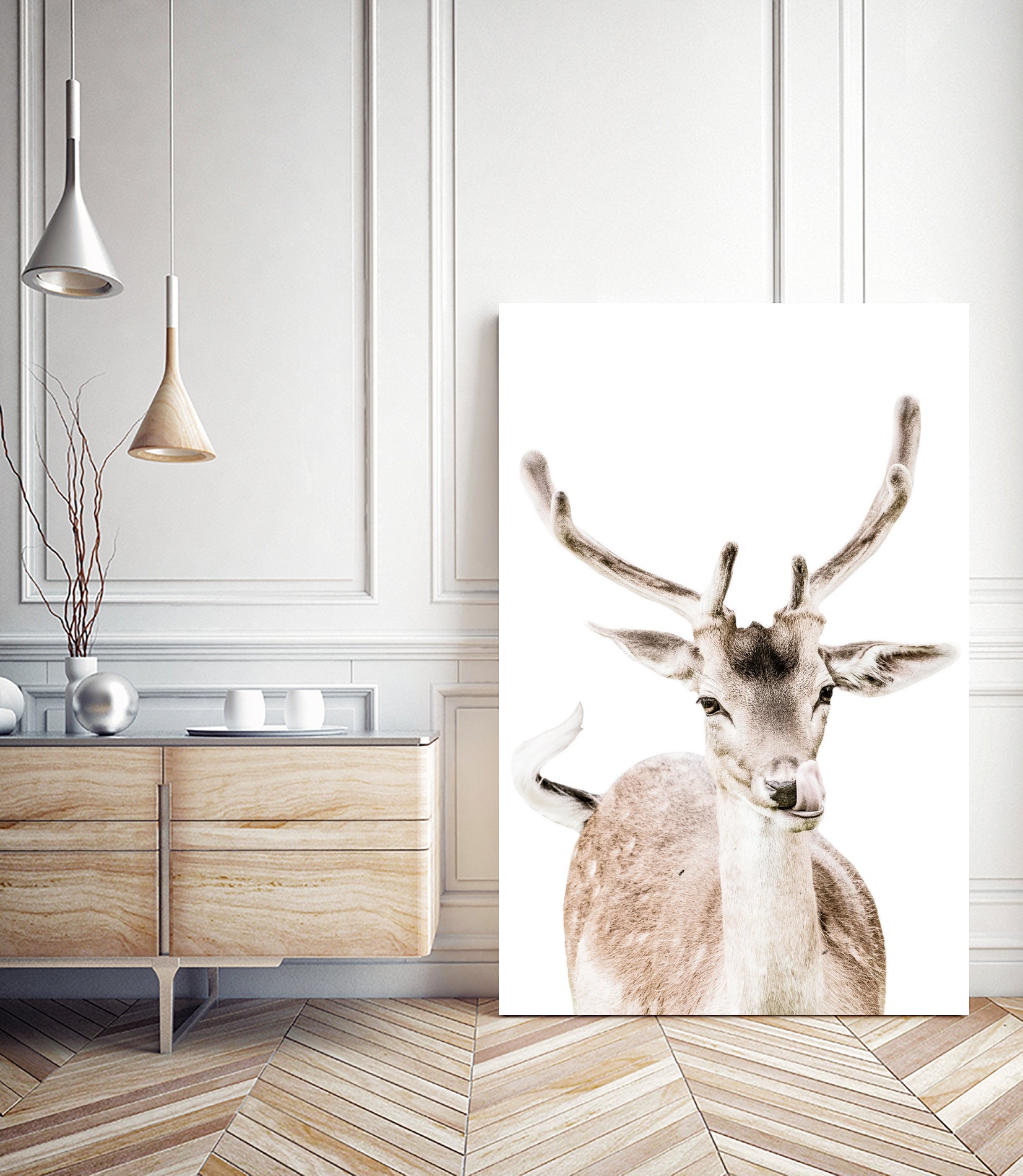 Deer I by Victoria Frost on GIANT ART - white photo manipulation