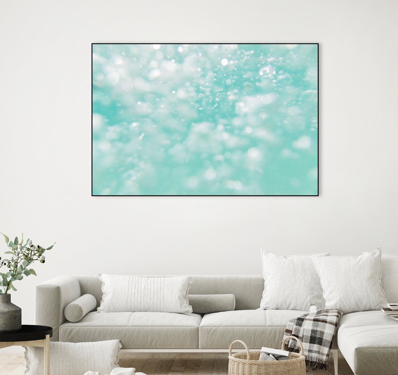 Underwater Caribbean Bubbles Dream 1 by AnitasBellasArt on GIANT ART - blue coastal