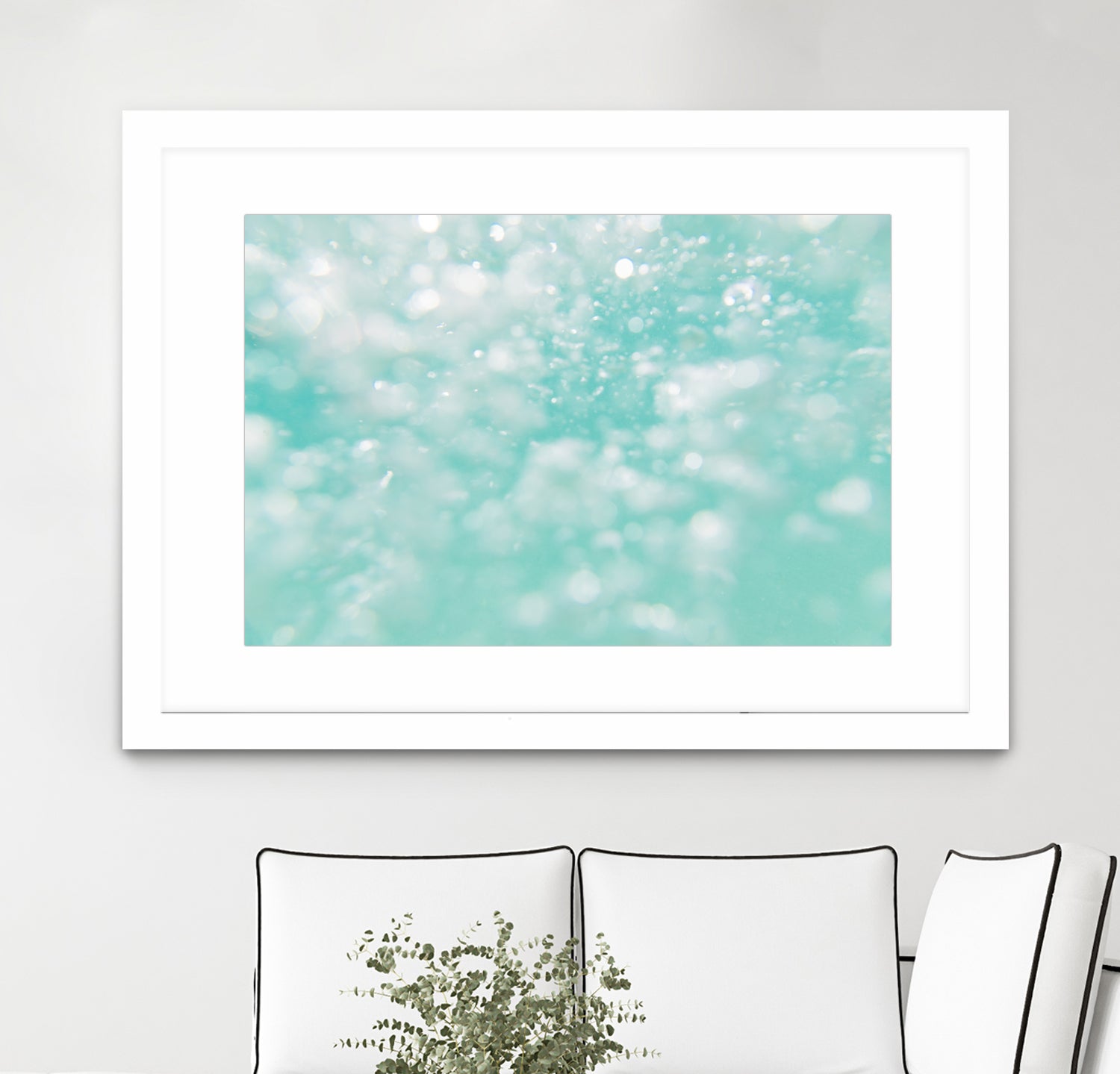 Underwater Caribbean Bubbles Dream 1 by AnitasBellasArt on GIANT ART - blue coastal