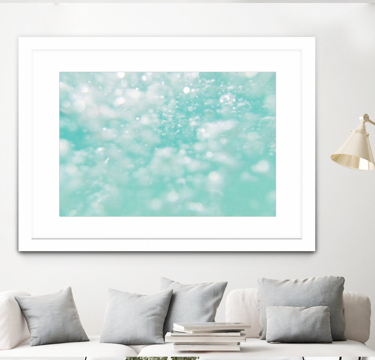 Underwater Caribbean Bubbles Dream 1 by AnitasBellasArt on GIANT ART - blue coastal