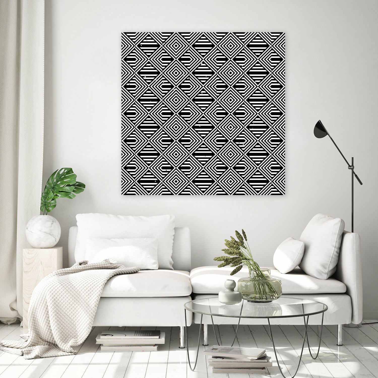 Pattern with striped lines by Divin Creador on GIANT ART - black vector illustration
