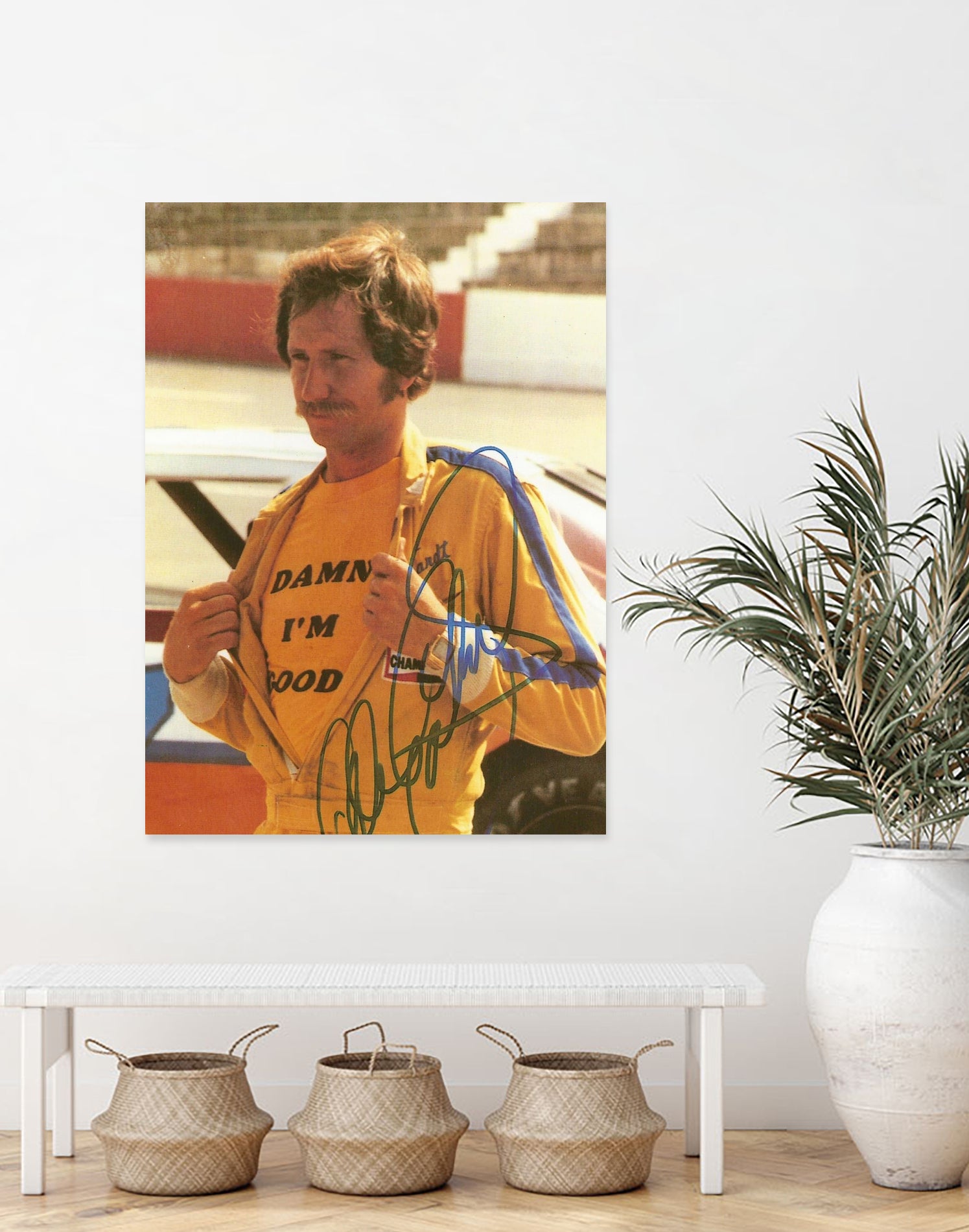 Damn I’m Good, Dale Earnhardt, The Intimidator, NASCAR by ALMA Studio on GIANT ART - brown photo manipulation