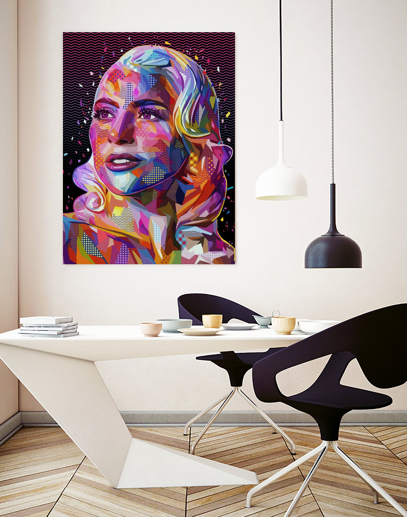 pop-gaga by Alessandro Pautasso on GIANT ART - fuchsia digital painting