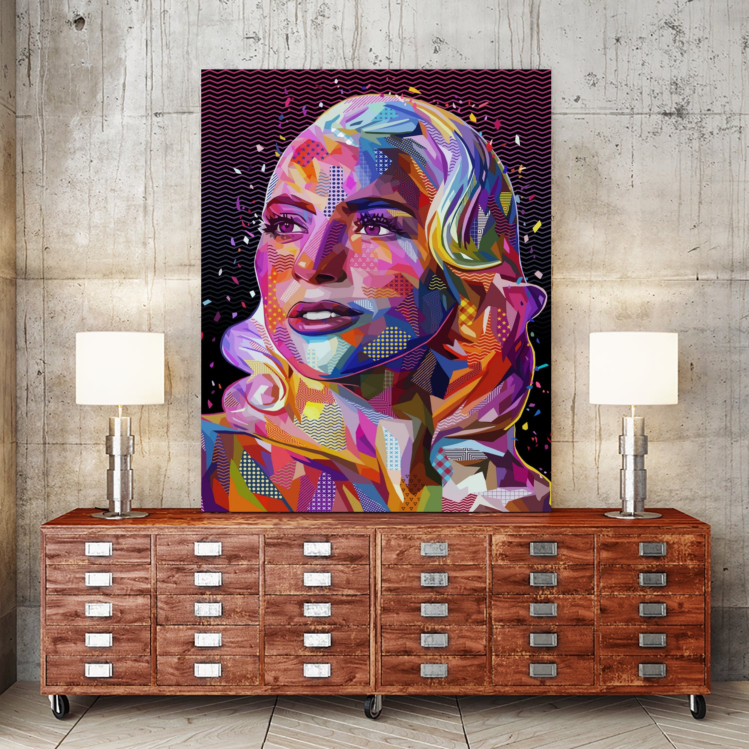 pop-gaga by Alessandro Pautasso on GIANT ART - fuchsia digital painting