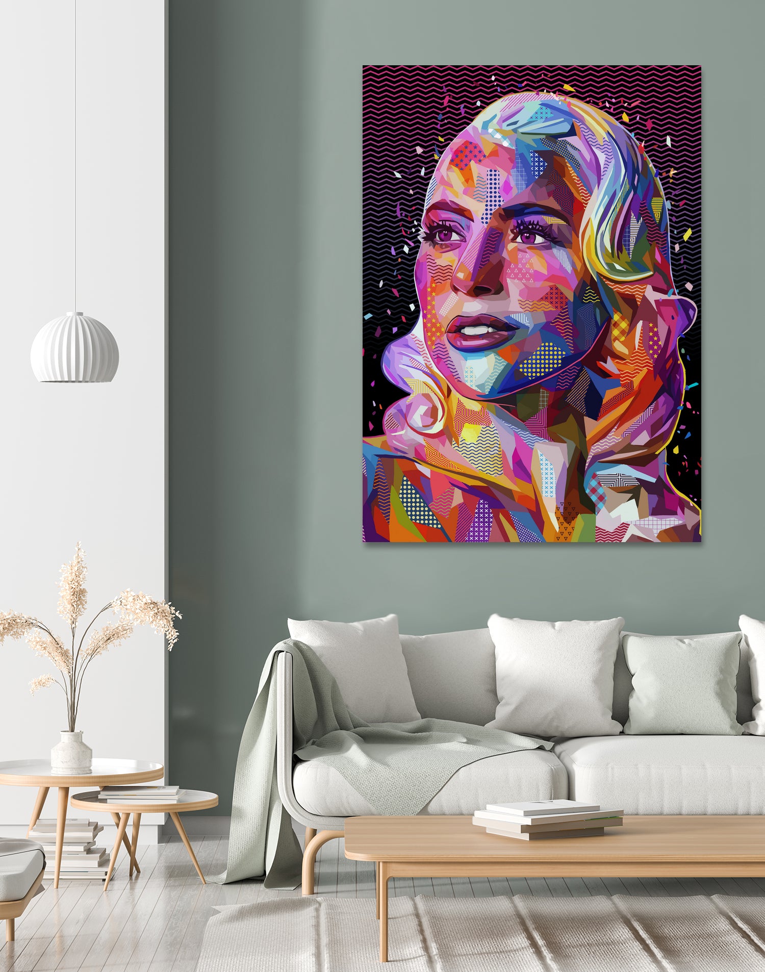 pop-gaga by Alessandro Pautasso on GIANT ART - fuchsia digital painting