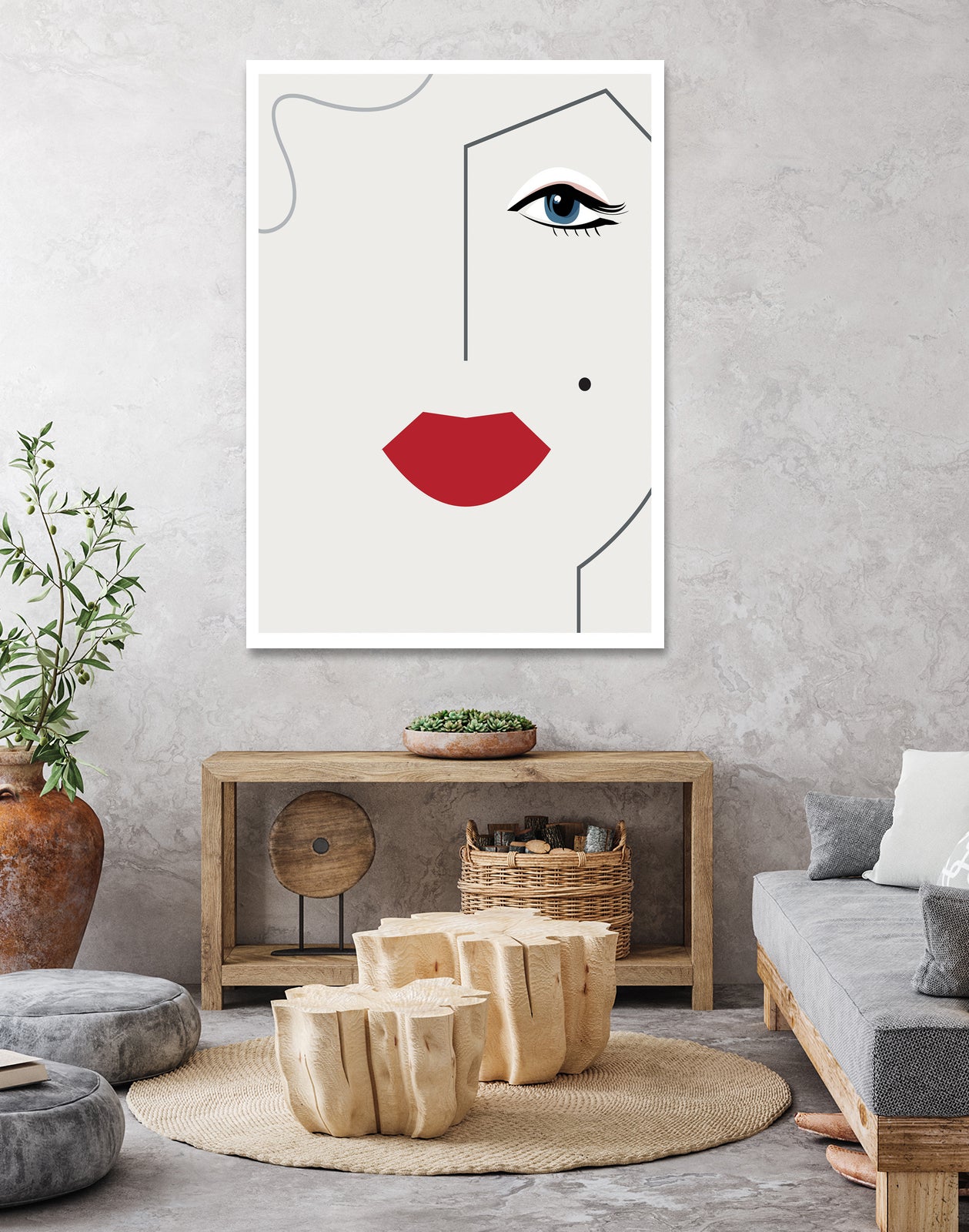 Marilyn Monroe by Camilla Victoria Szilagyi on GIANT ART - red digital drawing