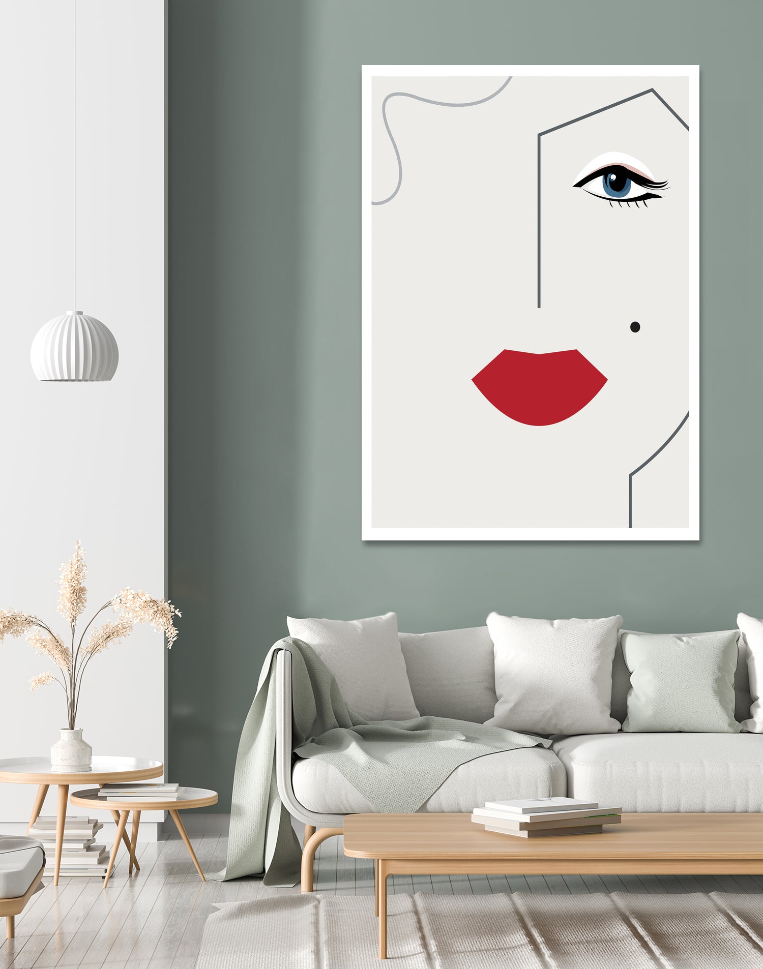 Marilyn Monroe by Camilla Victoria Szilagyi on GIANT ART - red digital drawing