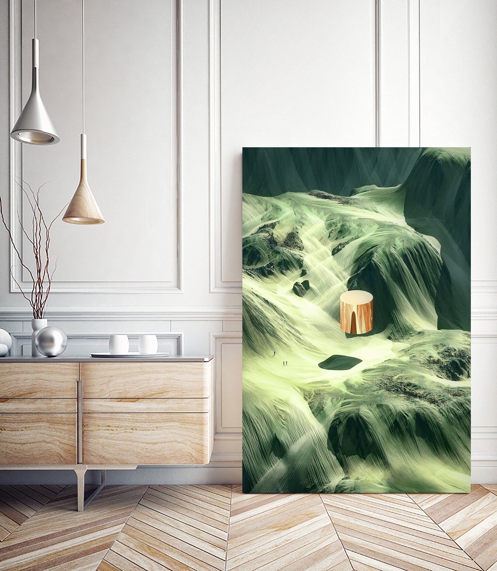 Shapes in Nature 6 by . Chaotic Atmospheres on GIANT ART - green digital painting