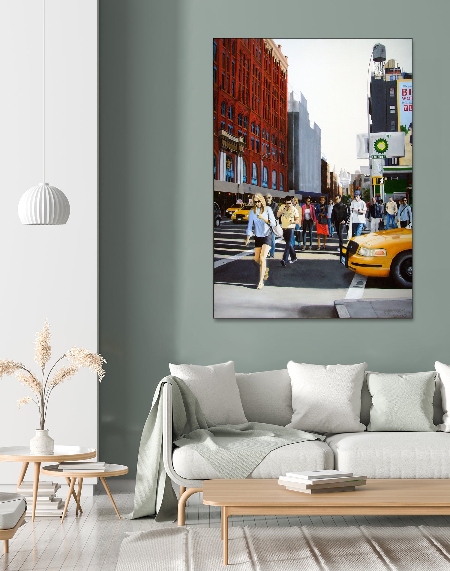 SoHo New York City by Matthew Holden Bates on GIANT ART - red mixed media