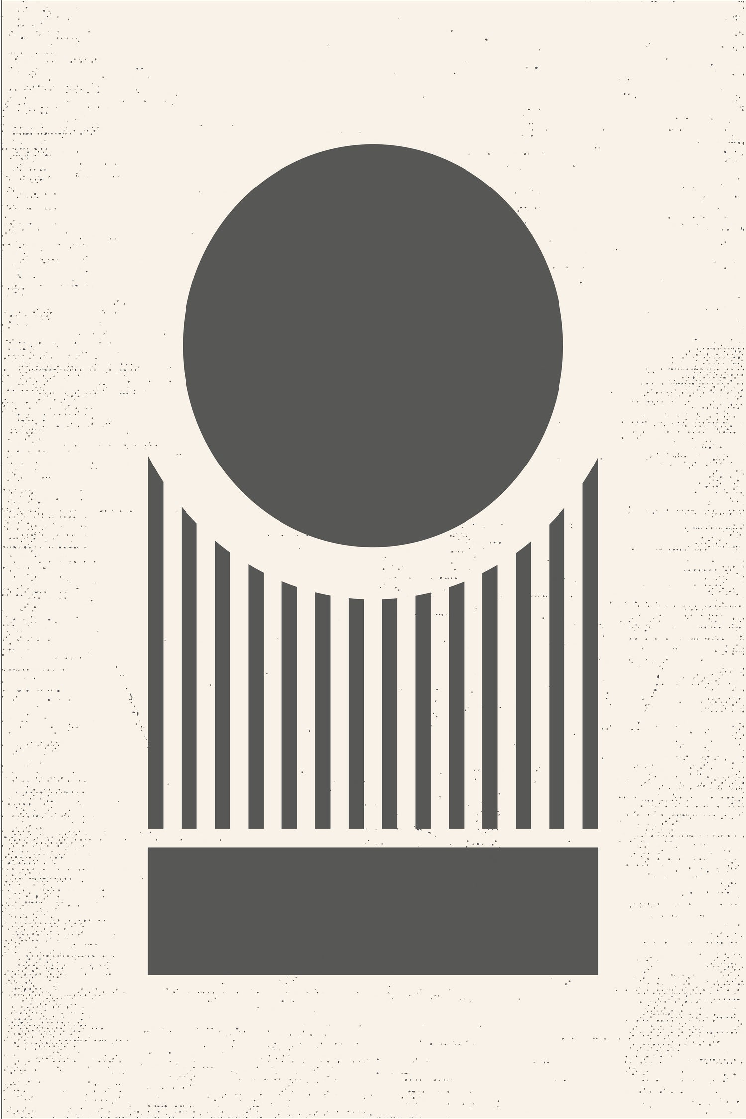 Mid Century Modern Geometry 02 by Studio North on GIANT ART - black digital drawing