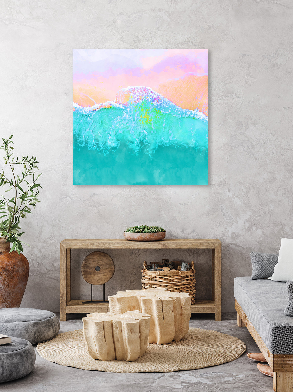 The Sea by Uma Gokhale on GIANT ART - blue digital painting